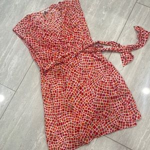 Diane Von Furstenberg Linen wrap dress, medium